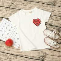 Casual Heart Shape Cotton T-shirts & Shirts main image 3