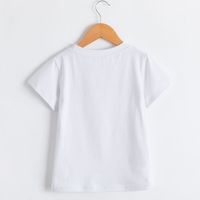 Cute Letter Cotton Blend T-shirts & Blouses main image 5