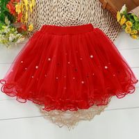 Cute Solid Color Polyester Girls Dresses main image 1