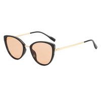 Elegant Retro Luxurious Solid Color Ac Cat Eye Full Frame Women's Sunglasses sku image 5