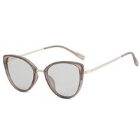 Elegant Retro Luxurious Solid Color Ac Cat Eye Full Frame Women's Sunglasses sku image 4