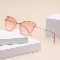 Elegant Retro Luxurious Solid Color Ac Cat Eye Full Frame Women's Sunglasses main image 8