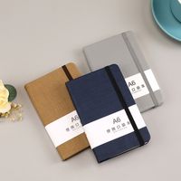 1 Piece Letter Learning School Imitation Leather Wood-free Paper Preppy Style Formal Artistic Notebook main image 2