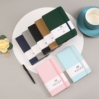 1 Piece Letter Learning School Imitation Leather Wood-free Paper Preppy Style Formal Artistic Notebook main image 1