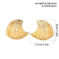 1 Pair Retro Exaggerated Simple Style Stripe Irregular Three-dimensional Thick Arylic Ear Studs main image 2