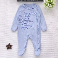 Cute Letter Butterfly Cotton Jumpsuits main image 3