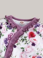 Vintage Style Flower Cotton Jumpsuits main image 5