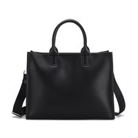 Women's Large Pu Leather Solid Color Streetwear Square Zipper Handbag main image 2