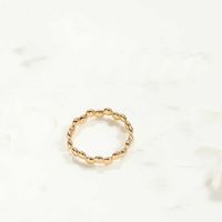 Vintage Style Simple Style Commute Irregular Copper Plating Inlay Zircon 14k Gold Plated Open Rings sku image 4