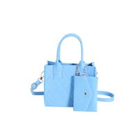 Women's Medium Felt Solid Color Streetwear Square Zipper Handbag main image 5