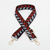 Polyester Color Block Bag Strap sku image 5