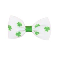 Kid's Simple Style Shamrock Bow Knot Cloth Handmade Hair Clip sku image 1