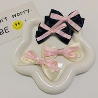 Women's Japanese Style Color Block Cloth Bowknot Hair Clip main image 1