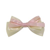 Women's Japanese Style Color Block Cloth Bowknot Hair Clip main image 3