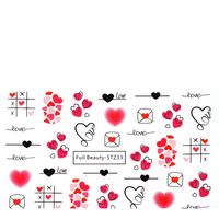 Día De San Valentín Dulce Dibujos Animados Forma De Corazón Pegatinas Parches De Uñas 1 Pieza main image 4