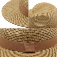 Unisex Simple Style Solid Color Flat Eaves Fedora Hat main image 5