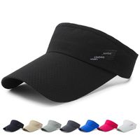 Unisex Simple Style Solid Color Curved Eaves Sun Hat main image 1