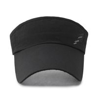 Unisex Simple Style Solid Color Curved Eaves Sun Hat main image 3