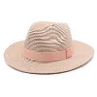 Unisex Simple Style Solid Color Flat Eaves Fedora Hat main image 2