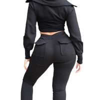 Daily Sports Women's Streetwear Solid Color Spandex Polyester Pants Sets Pants Sets main image 4