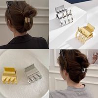 Women's Simple Style Solid Color Alloy Plating Hair Claws main image 1
