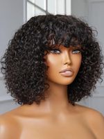 Women's Simple Style Holiday High Temperature Wire Air Bangs Short Curly Hair Wigs main image 1