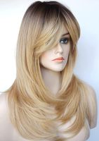 Women's Simple Style Holiday High Temperature Wire Long Bangs Long Straight Hair Wigs sku image 4