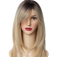 Women's Simple Style Holiday High Temperature Wire Long Bangs Long Straight Hair Wigs main image 2