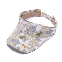 Unisex Vintage Style Flower Curved Eaves Sun Hat sku image 2