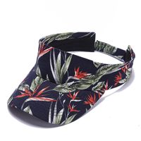 Unisex Vintage Style Flower Curved Eaves Sun Hat sku image 5