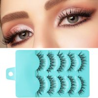 Casual Vacation Solid Color Artificial Fiber False Eyelashes 1 Set main image 1