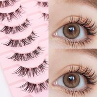 Casual Vacation Solid Color Artificial Fiber False Eyelashes 1 Set main image 6