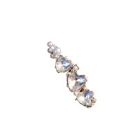 Women's Glam Shiny Heart Shape Alloy Inlay Artificial Crystal Artificial Pearls Hair Clip main image 2