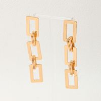 1 Pair Classic Style Commute Square Alloy Drop Earrings main image 7