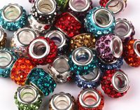 Retro Solid Color Soft Clay Inlay Rhinestones Jewelry Accessories main image 1