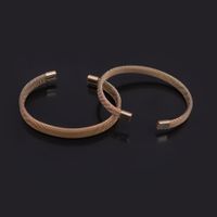 Simple Style Mesh Titanium Steel Plating Unisex Cuff Bracelets main image 5
