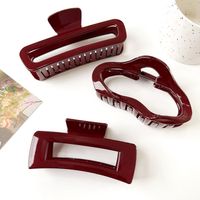 Women's Chinoiserie Solid Color Plastic Hair Claws main image 4