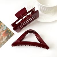 Women's Chinoiserie Solid Color Plastic Hair Claws main image 3