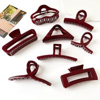 Women's Chinoiserie Solid Color Plastic Hair Claws main image 7