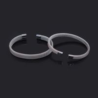 Simple Style Mesh Titanium Steel Plating Unisex Cuff Bracelets main image 3