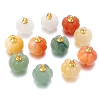 5 Pcs/package Retro Pumpkin Aventurine Polishing Jewelry Accessories main image 4