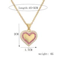 Ig Style Simple Style Sun Heart Shape Crown Copper Plating Inlay Zircon Gold Plated Pendant Necklace main image 2