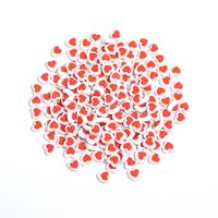 100 PCS/Package 8mm Hole 1~1.9mm Arylic Heart Shape Beads sku image 5
