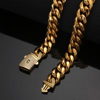 Streetwear Solid Color Stainless Steel Bracelets Necklace main image 4