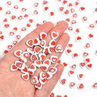 100 PCS/Package 8mm Hole 1~1.9mm Arylic Heart Shape Beads main image 4