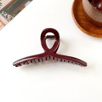 Women's Chinoiserie Solid Color Plastic Hair Claws sku image 2