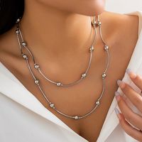 Glam Übertrieben Geometrisch Ccb Künstliche Perle Perlen Überzug Valentinstag Frau Halskette sku image 2