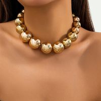Glam Übertrieben Geometrisch Ccb Künstliche Perle Perlen Überzug Valentinstag Frau Halskette sku image 3