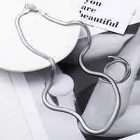 Einfacher Stil Geometrisch Titan Stahl Überzug Halskette main image 1