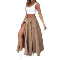 Daily Women's Elegant Solid Color Polyester Skirt Sets Skirt Sets main image 3